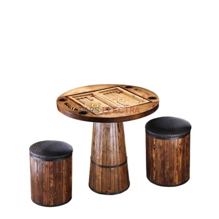 میز تخته نرد چوبی
