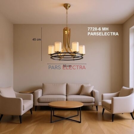 لوستر 6 شعله 7728/6