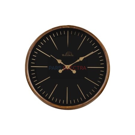 ساعت چوبی کییف مشکی (50سانت) (ZA221350)