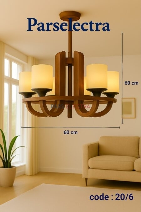 لوستر تابان 6 شعله (NAR)